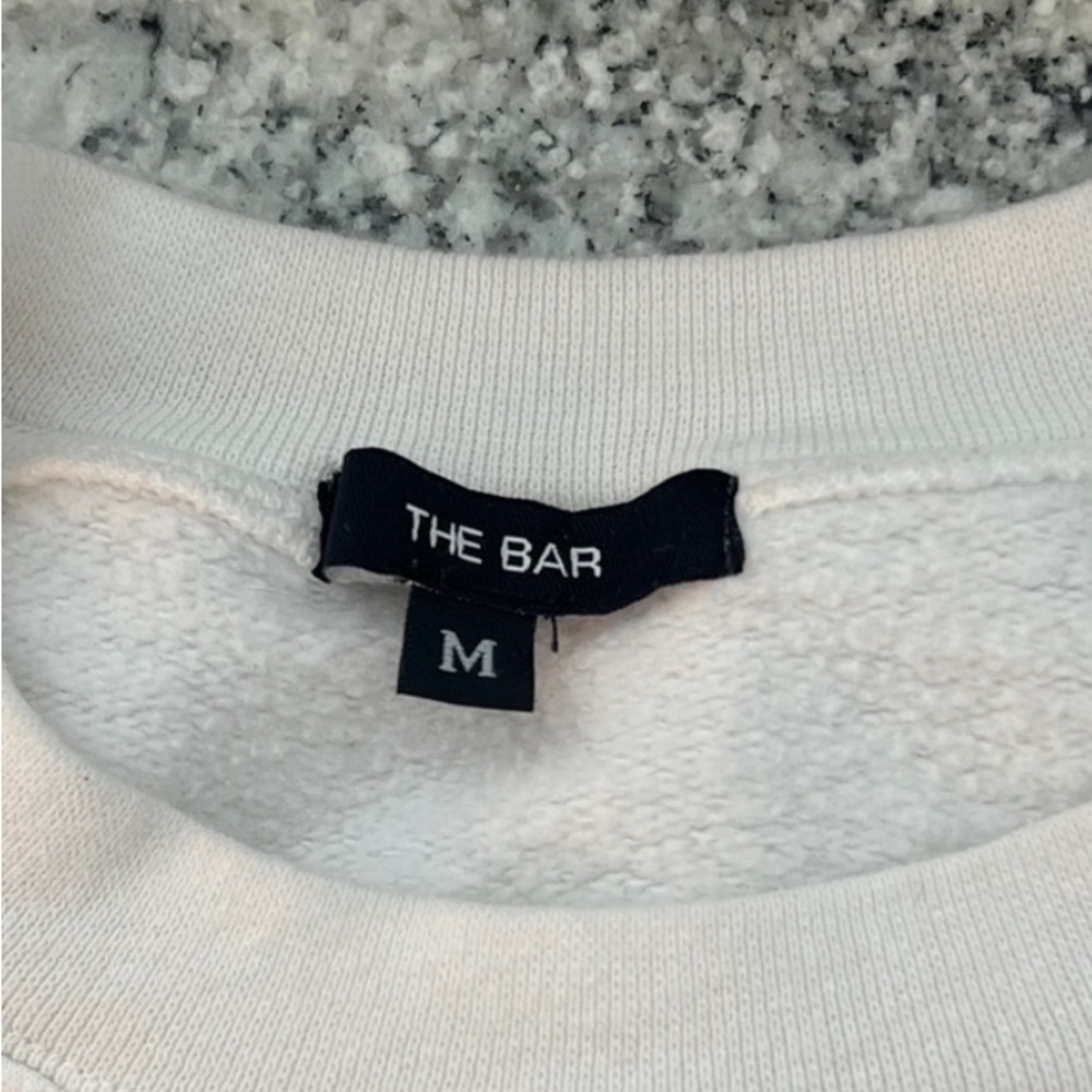 The Bar White and Light Blue Sweatshirt - Picture 2 of 3